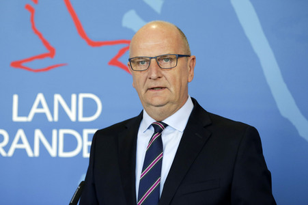 Pressekonferenz zur Eindämmungsverordnung für das Land Brandenburg in Potsdam