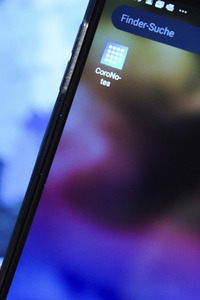 Symbolfoto CoroNotes-App