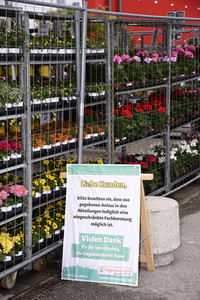Symbolfoto Öffnung der Gartencenter und Baumärkte in Bayern