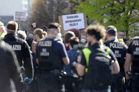 4. Verschwörungstheoretiker-Protest in Berlin