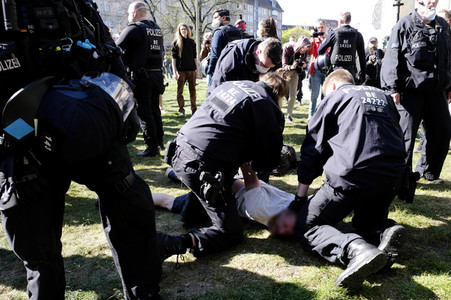 4. Verschwörungstheoretiker-Protest in Berlin
