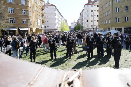 4. Verschwörungstheoretiker-Protest in Berlin