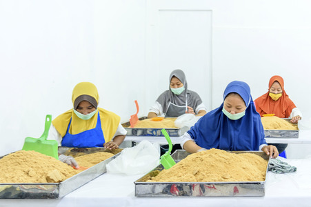 Kokosblütenzuckerproduktion in Yogyakarta