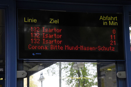 Symbolfoto Corona Verhaltensmaßnahmen in München