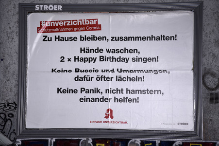 Symbolfoto Corona Verhaltensmaßnahmen in München