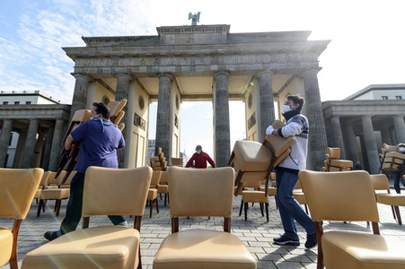 Protest wegen unzureichender Coronahilfe in Berlin