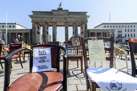 Protest wegen unzureichender Coronahilfe in Berlin