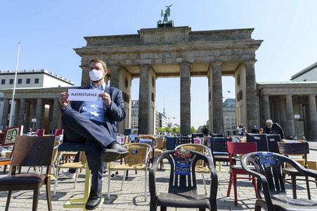 Protest wegen unzureichender Coronahilfe in Berlin