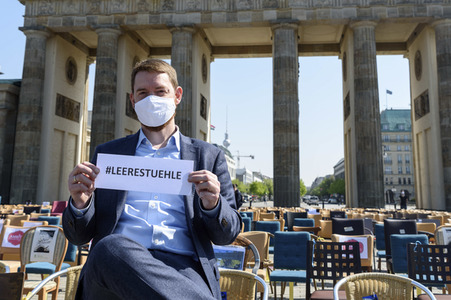 Protest wegen unzureichender Coronahilfe in Berlin