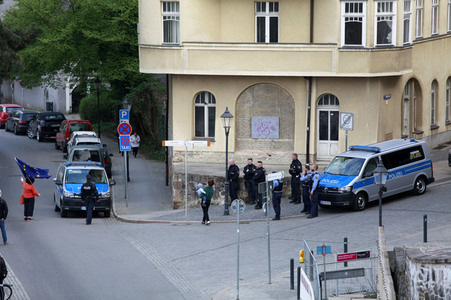 Demonstration gegen Schließung der deutsch-polnischen Grenze in Görlitz