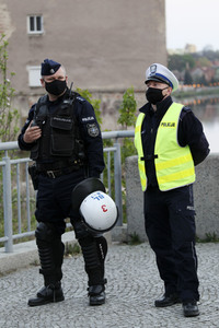 Demonstration gegen Schließung der deutsch-polnischen Grenze in Görlitz