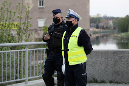 Demonstration gegen Schließung der deutsch-polnischen Grenze in Görlitz
