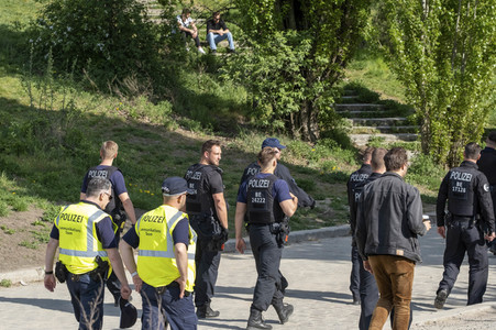 Polizeikontrolle in Berlin