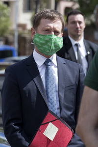 Pressegespräch mit den Ministerpräsidenten Kretschmer und Haseloff in Halle