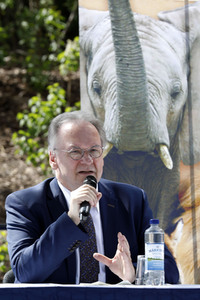 Pressegespräch mit den Ministerpräsidenten Kretschmer und Haseloff in Halle