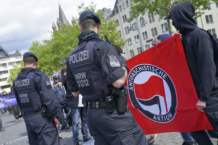 1. Mai-Demonstration in Köln