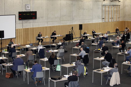 Sitzung des Görlitzer Stadtrats nach Corona-Schutzverordnung in Görlitz