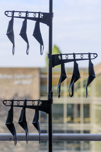 Symbolfoto Mundschutzdesinfektion