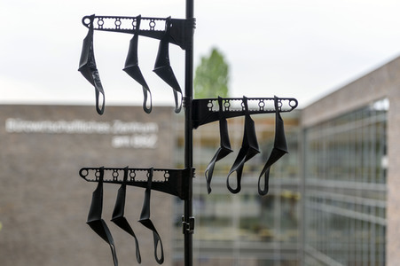 Symbolfoto Mundschutzdesinfektion