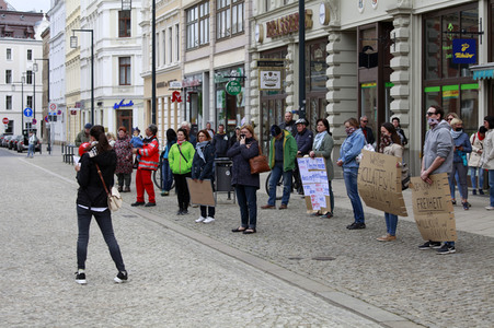 Demonstration zur Erhaltung der Grundrechte in Görlitz