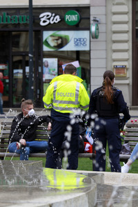 Polizeikontrollen zur Einhaltung der Corona-Schutzmassnahmen in Görlitz