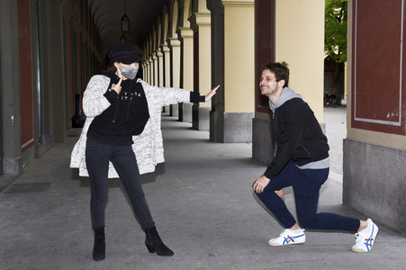 Fototermin mit Philip Birnstiel und Darya Gritsyuk in München