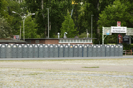 Aufbau für Autokonzerte in Hannover