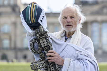 Kunstaktion von Ben Wagin in Berlin