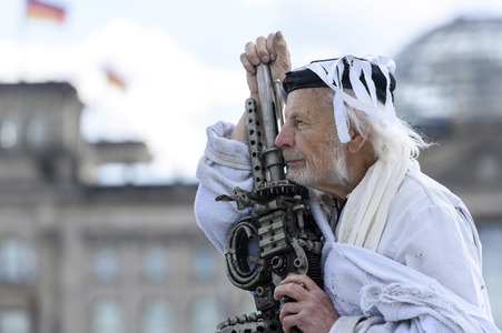 Kunstaktion von Ben Wagin in Berlin