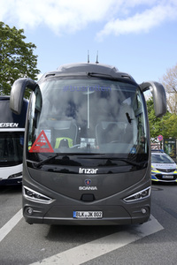 Reisebusdemo in Hamburg
