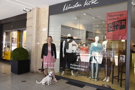 Christine Zierl in der Boutique München Mitte
