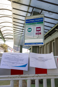 Landesgrenze Deutschland - Schweiz während der Coronakrise in Konstanz