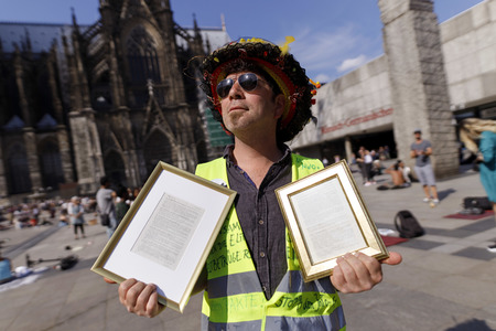 Demo gegen Corona-Maßnahmen in Köln