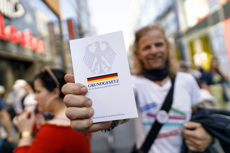 Demo gegen Corona-Maßnahmen in Köln