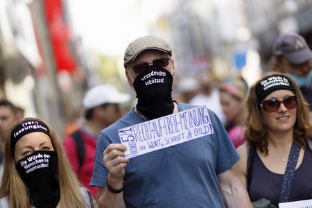 Demo gegen Corona-Maßnahmen in Köln