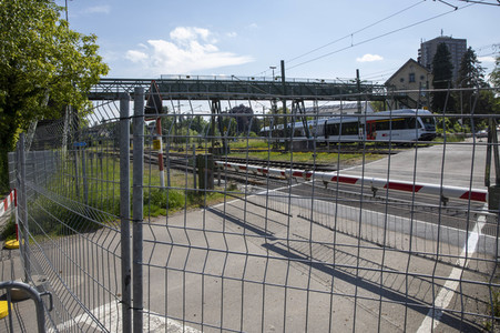 Landesgrenze Deutschland - Schweiz während der Coronakrise in Konstanz