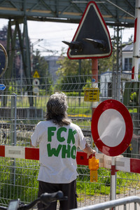 Landesgrenze Deutschland - Schweiz während der Coronakrise in Konstanz