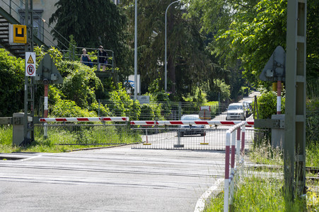 Landesgrenze Deutschland - Schweiz während der Coronakrise in Konstanz