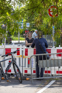Landesgrenze Deutschland - Schweiz während der Coronakrise in Konstanz