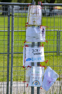 Landesgrenze Deutschland - Schweiz während der Coronakrise in Konstanz