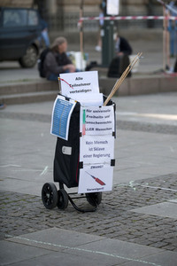 Demo gegen die Einschränkung der Grundrechte in Hamburg