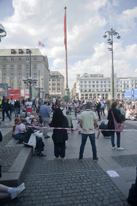 Demo gegen die Einschränkung der Grundrechte in Hamburg