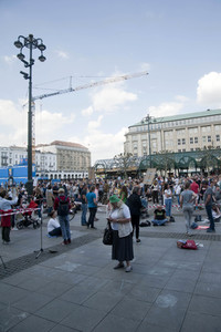 Demo gegen die Einschränkung der Grundrechte in Hamburg