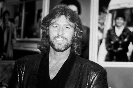 Pressetermin mit Barry Gibb in London