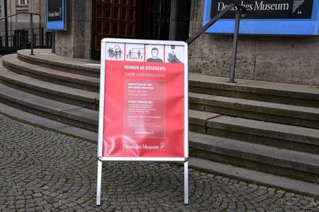 Deutsches Museum nach den Corona-Ausgangsbeschränkungen in München