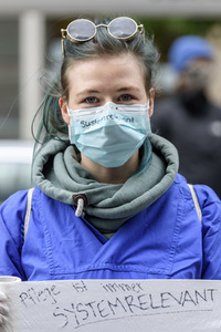 Demonstration vom Aktionsbündnis 'Gesundheit ohne Profite' in Berlin