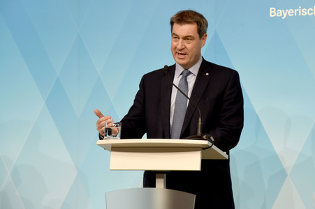 Pressekonferenz zur Corona-Pandemie in München