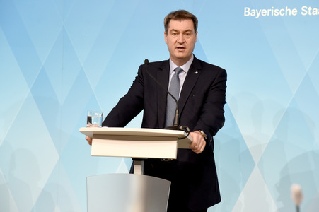 Pressekonferenz zur Corona-Pandemie in München