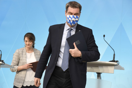 Pressekonferenz zur Corona-Pandemie in München