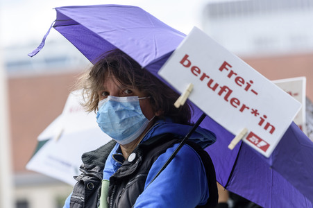 Corona Soforthilfe Demo in in Berlin